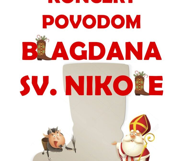 Poziv na koncert povodom blagdana Sv. Nikole