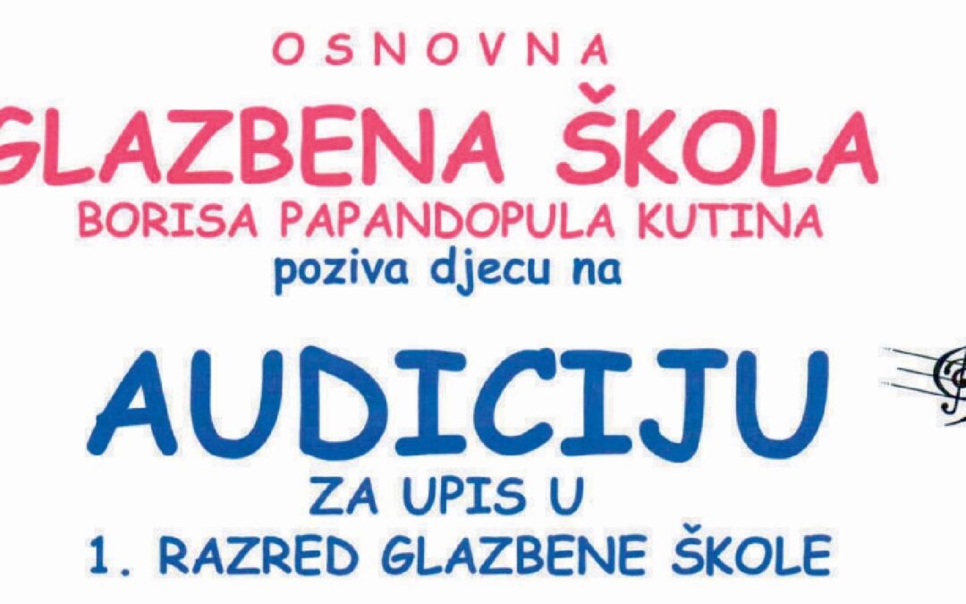 Obavjest o audicijama