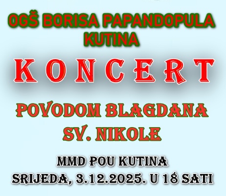 Koncert povodom blagdana sv. Nikole